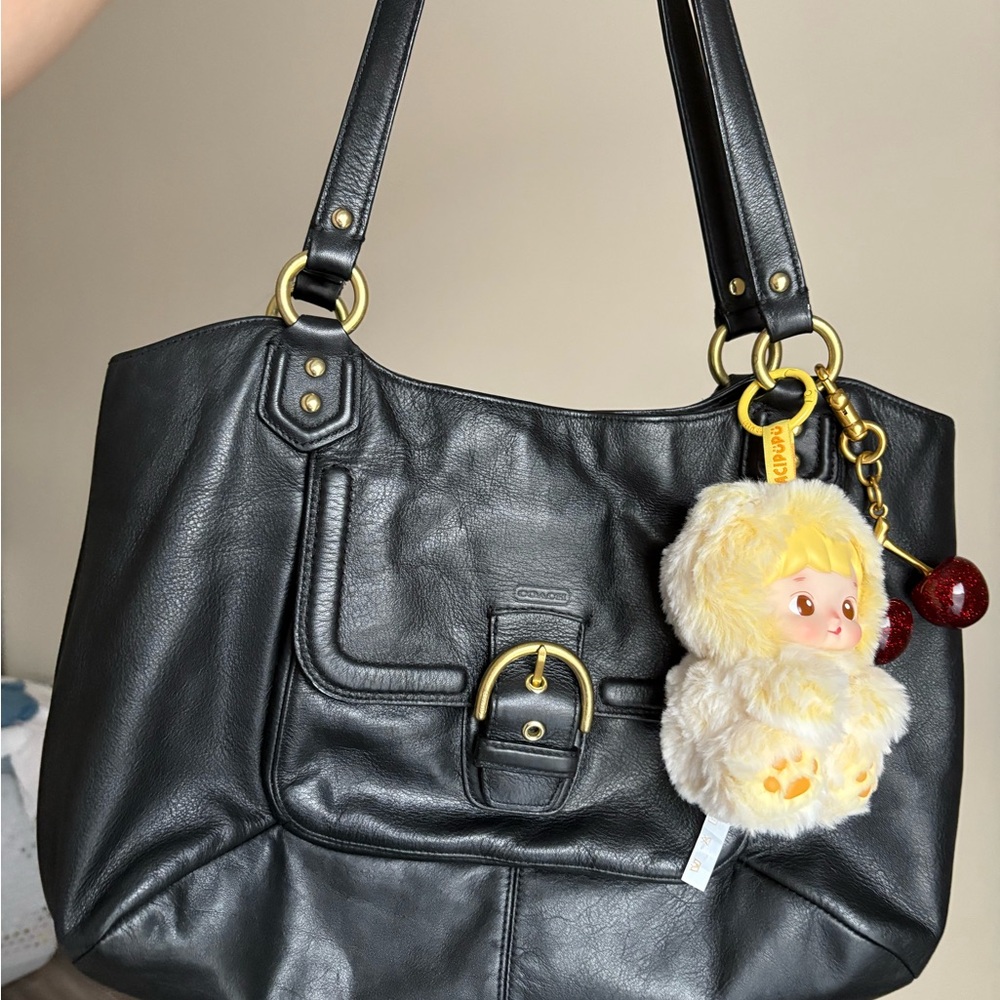 SOLD Coach 2013 Campbell Belle Black Leather Purse W Gold Hardware